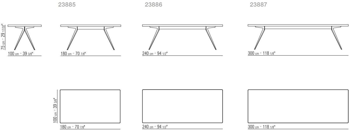 Flexform Прямоугольный обеденный стол из стекла Zefiro sun-id-1430992 - Вид №4