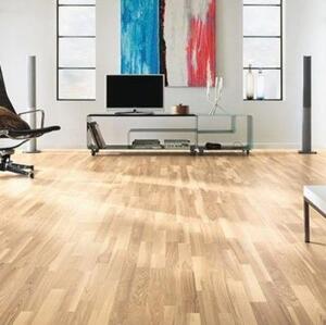 Паркетная доска Haro 4000 Series Top connect светлый белый Фаворит Ясень Кантри с брашью (Текстурированная) 2200х180 мм.