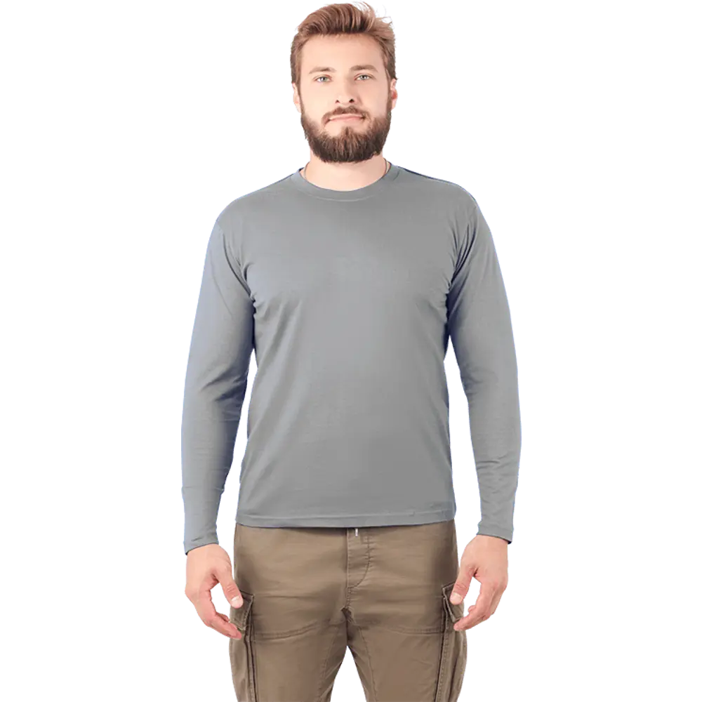 Футболка с длинными рукавами Бел 053.05 цвет серый размер М рост 170-176 см Santreyd нет STLM-2102223