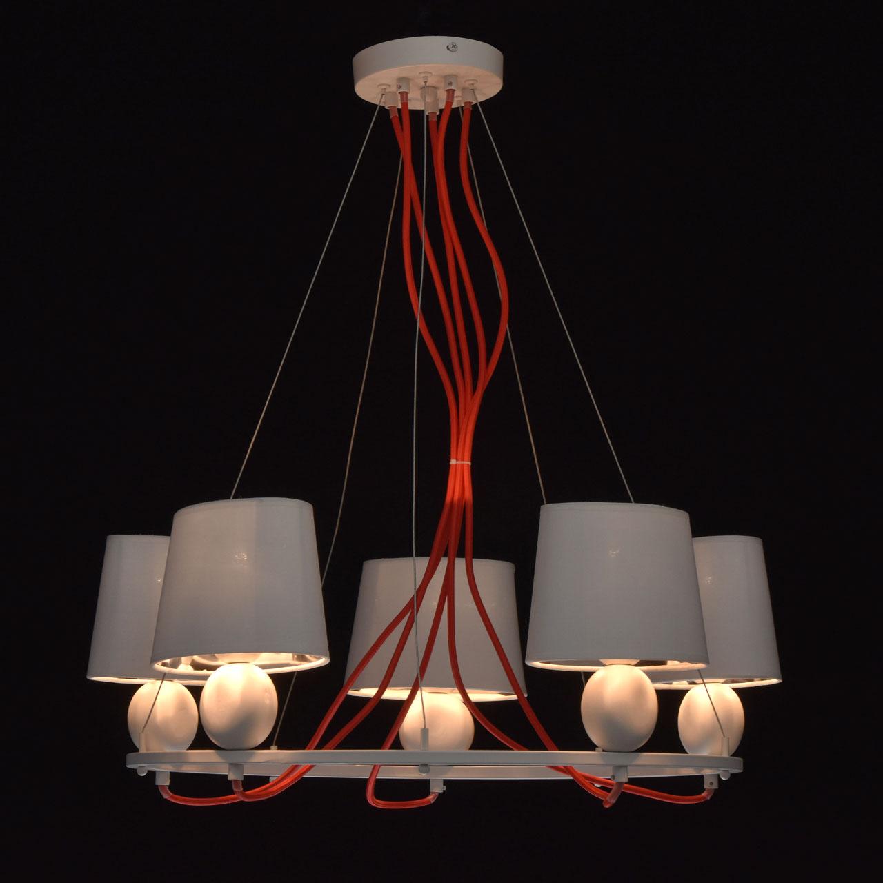 Подвесная люстра MW-Light Лацио 5 103011505 белая MW-LIGHT ЛАЦИО 186542 Белый - Вид №3