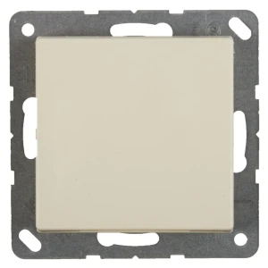 Розетка встраиваемая Jung EcoProfi с заземлением c крышкой, цвет бежевый