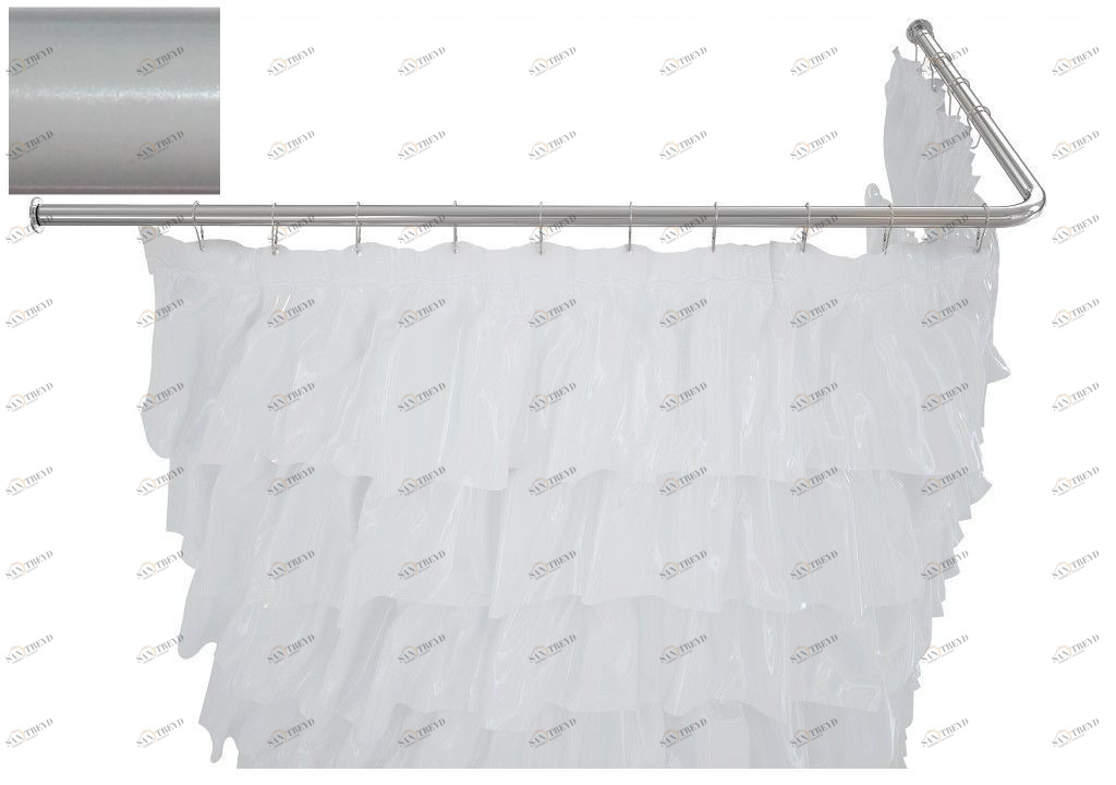 Карниз для ванны Aquanet Accord угловой Г-образный 150x100 белый 00241434