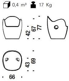 Moroso Кресло полиэтиленовое с подлокотниками sun-id-1488337 - Вид №15