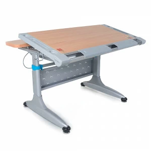 Парта Tokyo без ящика бук, серый, синий COMF-PRO  261404 Коричневый;серый