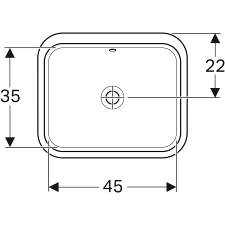 500.760.01.2 Раковина под столешницу Geberit VariForm прямоугольной формы Geberit  - Вид №11