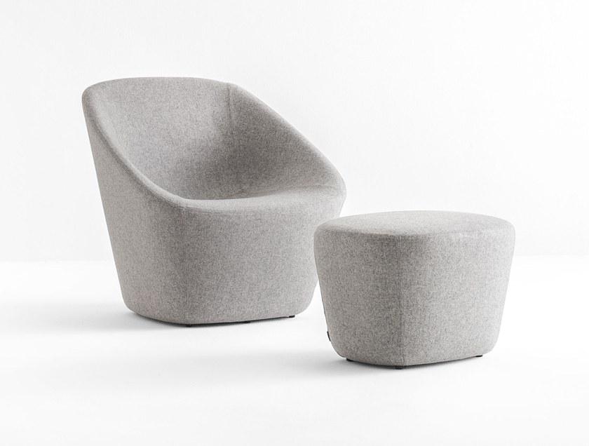 Pedrali Кресло с обивкой из ткани с подлокотниками Log 366 - Вид №6