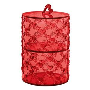 11520165 Набор конфетниц love, акрил, красный, 2 шт. Guzzini