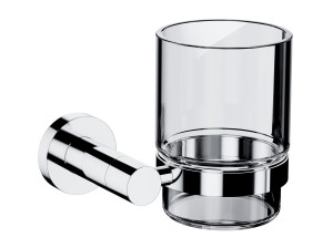 Настенный держатель зубной щетки из латуни и стекла