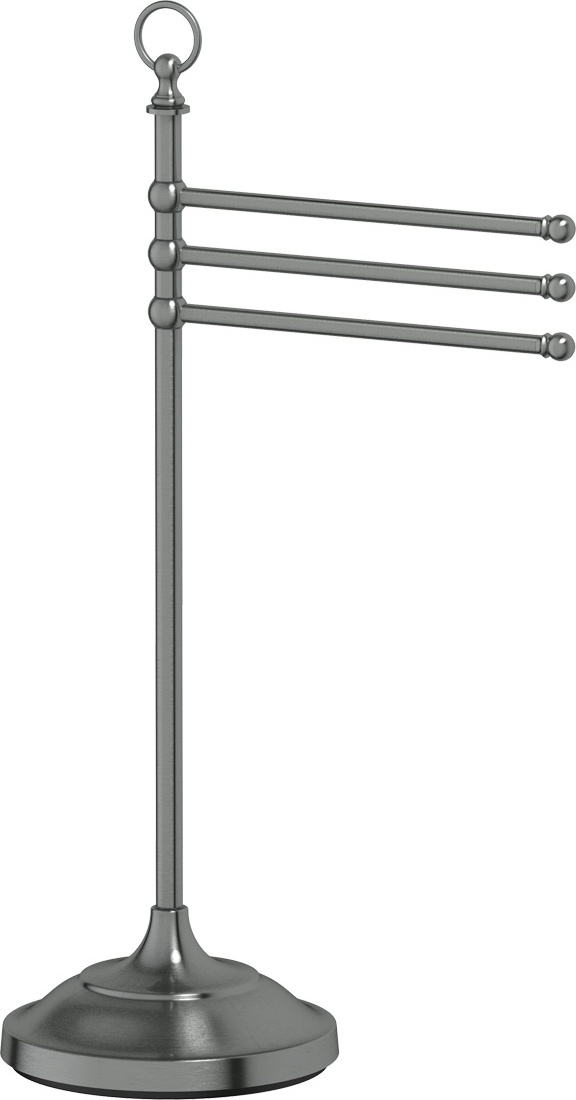 STI 431 Стойка с держателем полотенец поворотным тройным для ванной 80 cm 3SC STILMAR ANTIQUE SILVER Treesseci 3SC