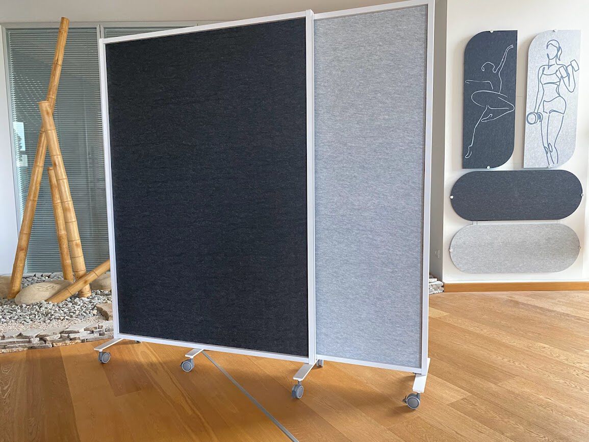 Звукопоглощающая офисная перегородка из ткани на колесах STUDIO T Tosca ARCH-00044416 - Вид №3