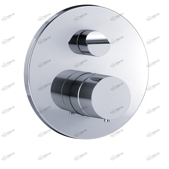 Термостат для душа скрытого монтажа ½" с запорным вентилем JOERGER Exalновинка 632.40.360.000