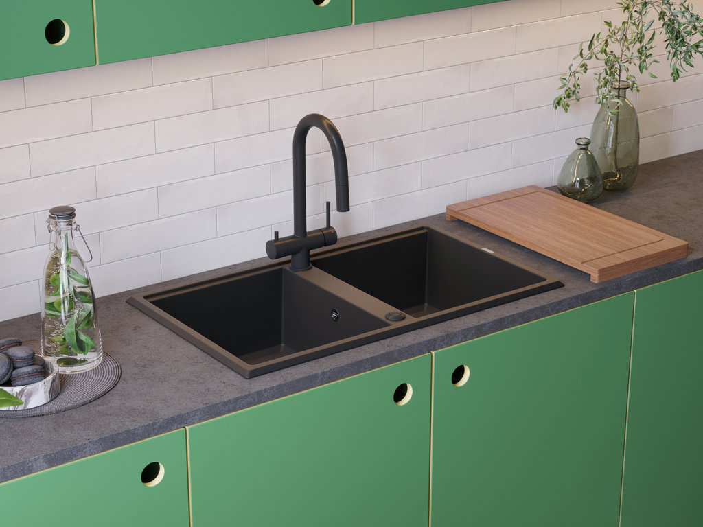 Кухонная мойка Tedori 86-2 WH OMOIKIRI 4993927 - Вид №3