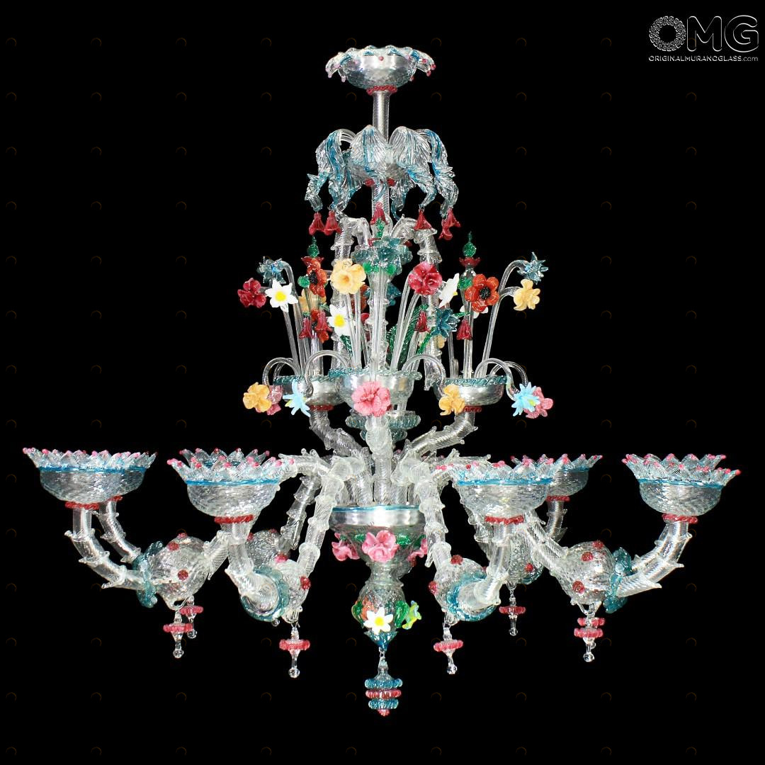 1062 ORIGINALMURANOGLASS Люстра Calantha на 9 лампочек - Реццонико Rezzonico - муранское стекло OMG  см 