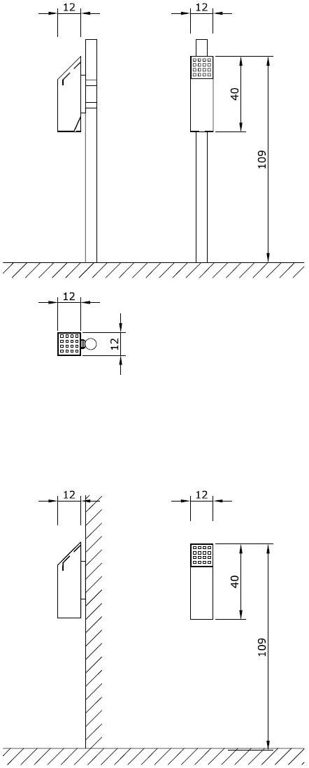 Euroform W Пепельница с металлическим полом для общественных мест  540m, 540w  - Вид №5