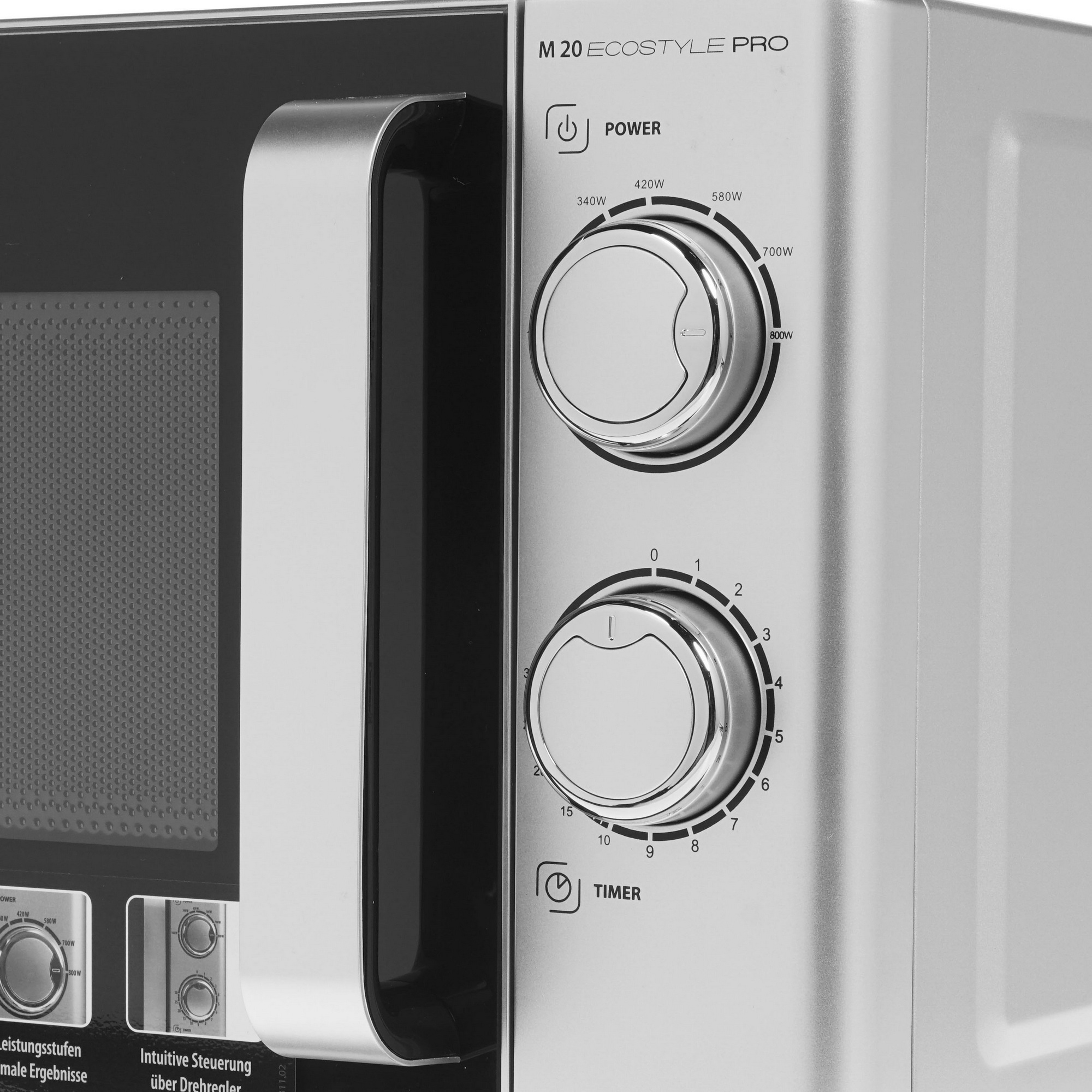 8195360 Микроволновая печь CASO M 20 Ecostyle Pro серебристый STDN-0049301 - Вид №3