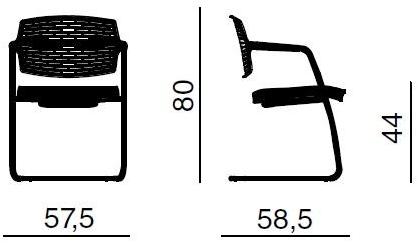 Quadrifoglio Консольный стул из ткани sun-id-1410252 - Вид №3