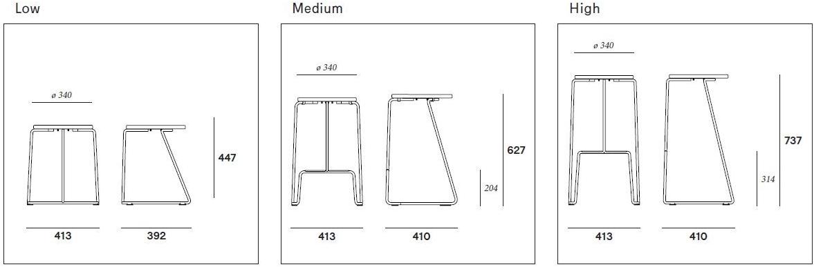 Extremis Табурет высокие деревянные санки sun-id-1361411 - Вид №4