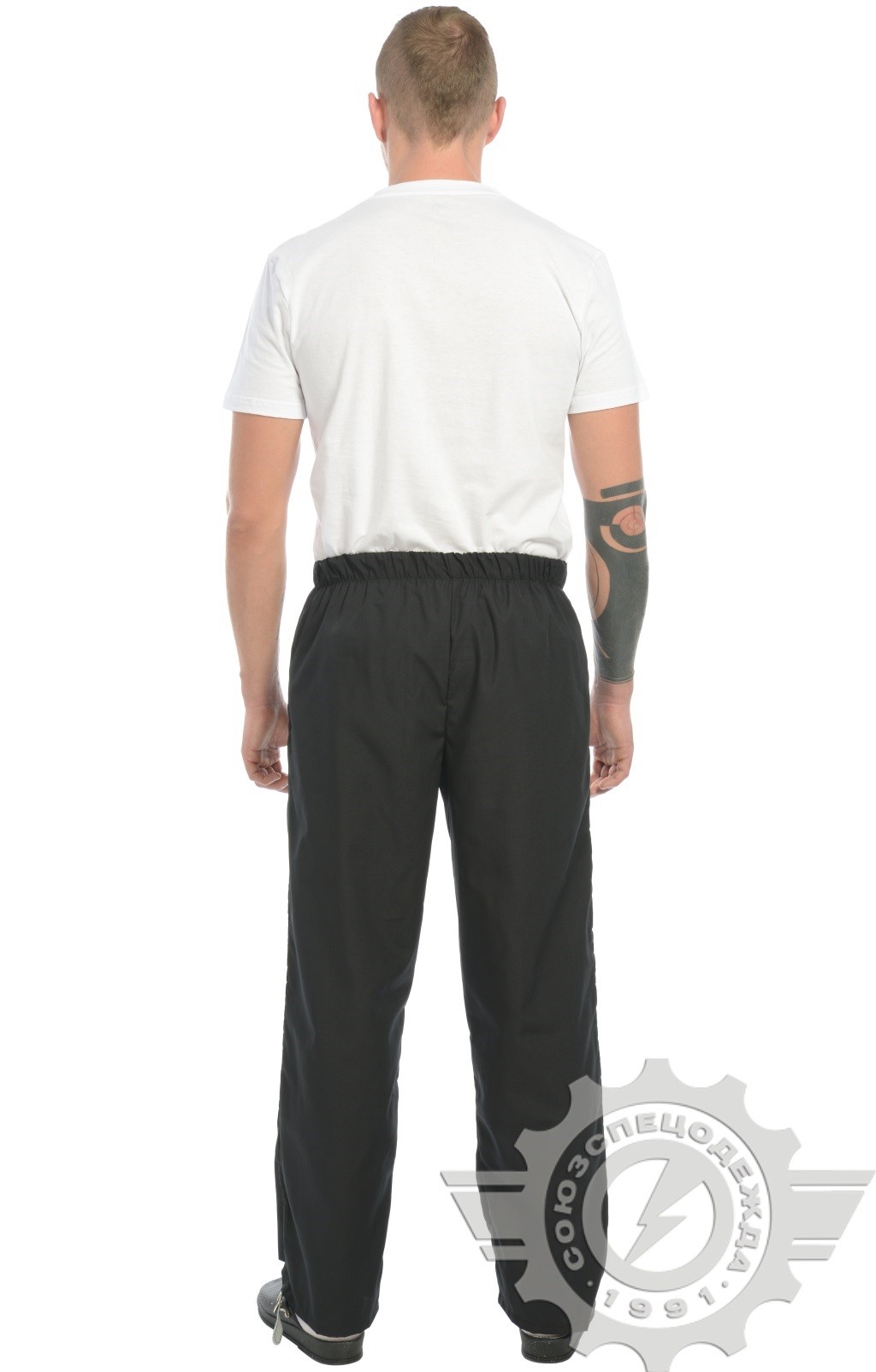 69056 Брюки "Люкс-Лайт" поварские черные  Одежда для поваров  размер 40-42/170-176 Спецодежда  - Вид №6