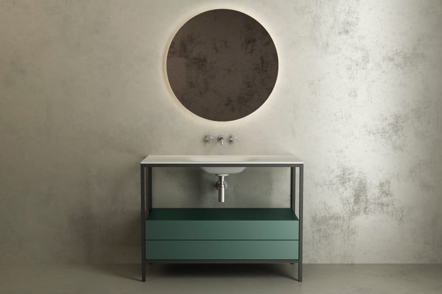 Металлическая секционная напольная раковина MOMA Design ARIA ARCH-00090078 - Вид №1