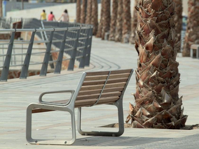 mmcité1 Скамейка из алюминия и дерева Portiqoa sun-id-1455212 - Вид №8