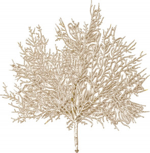 10623242 Harman Набор из 6 подстановочных салфеток "Листья", шампань ПВХ