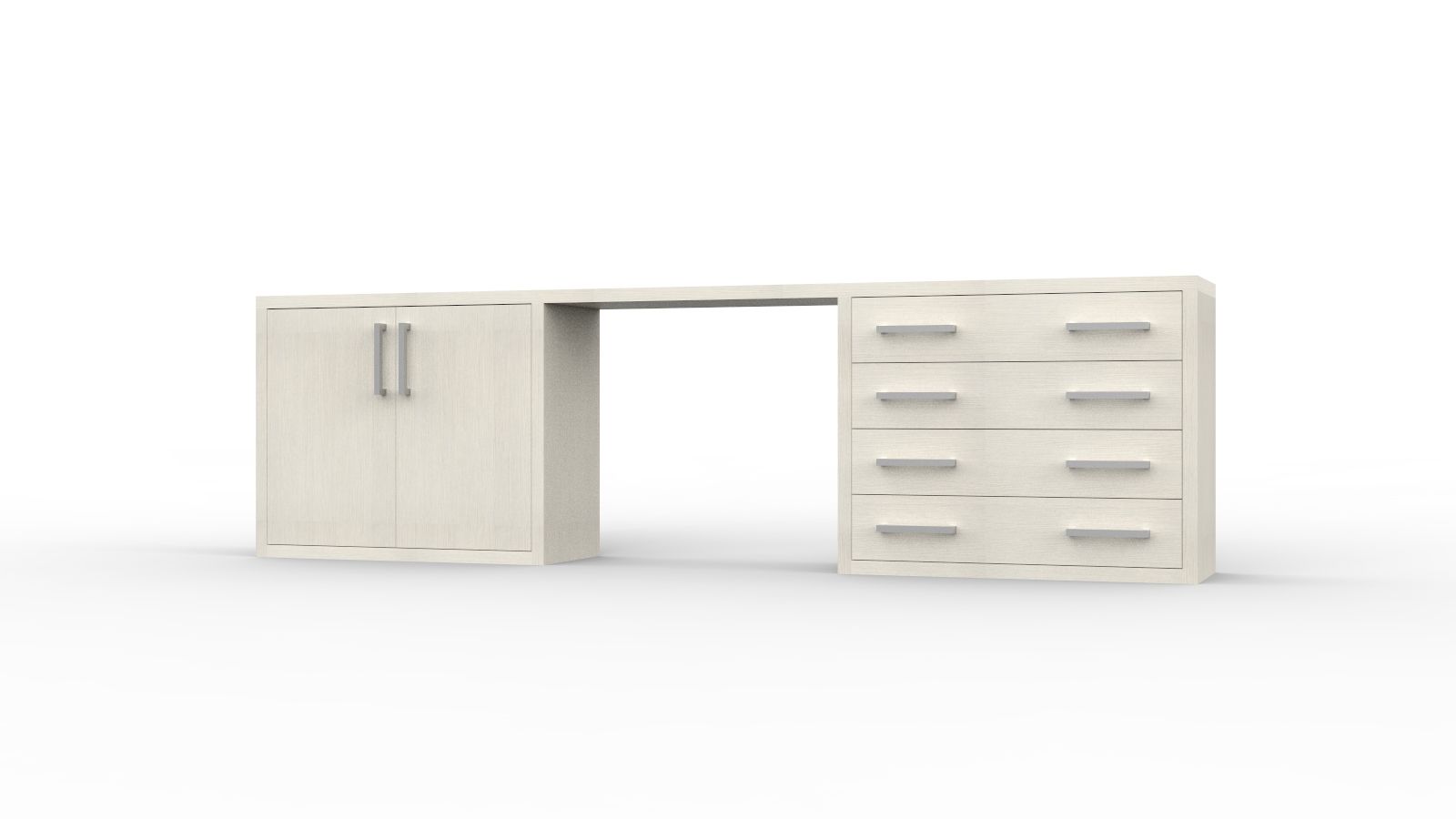 Прямоугольный стол с ящиками для контракта Mobilspazio Zeus ARCH-00077647 - Вид №4