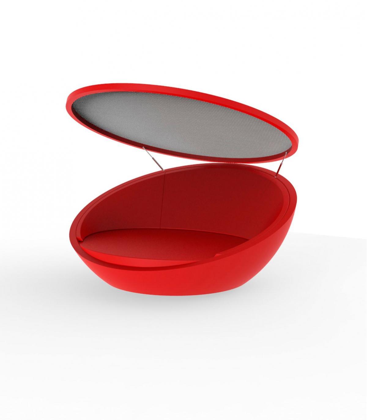 027438 Кровать круглая со складным навесом Vondom Ulm - Вид №11