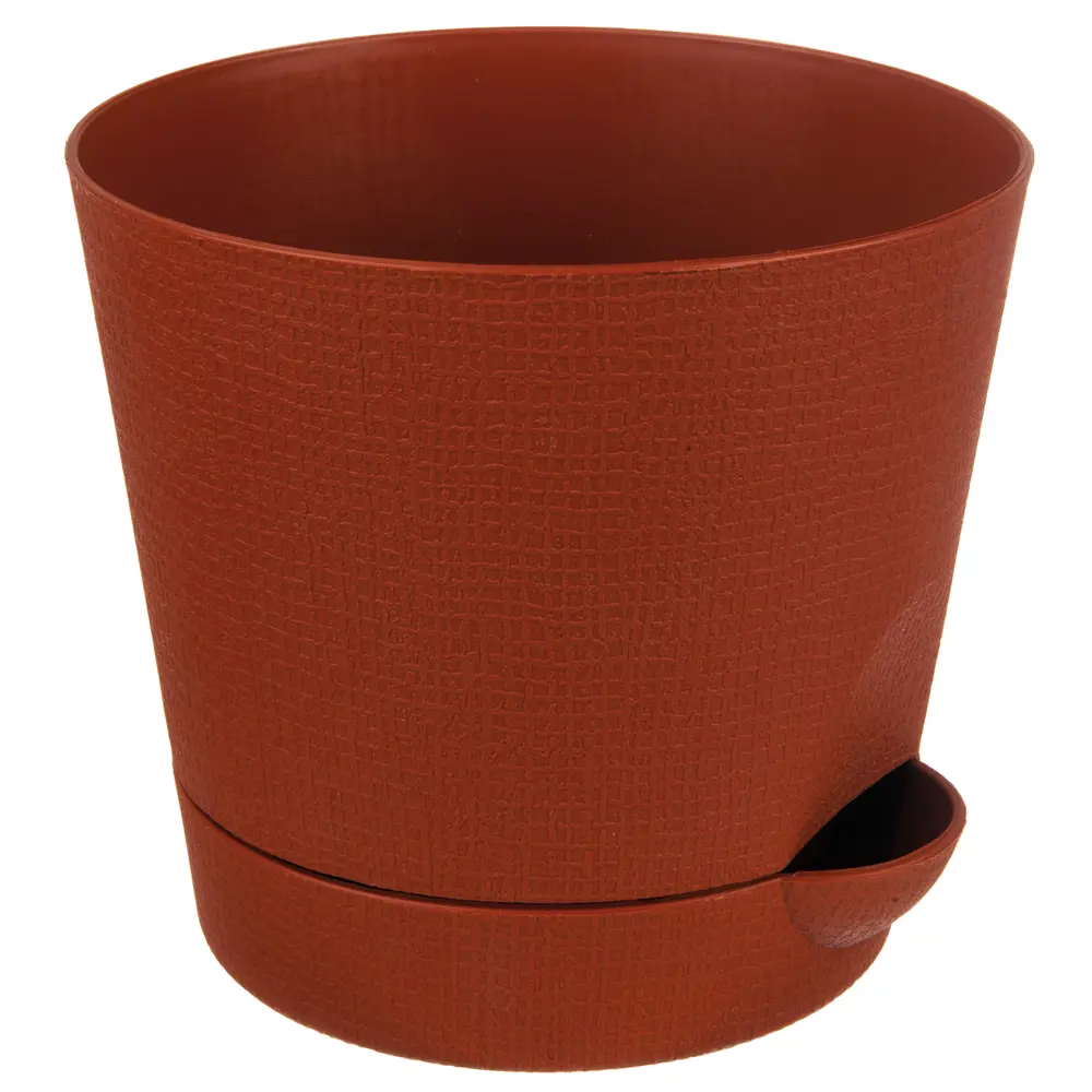 Горшок цветочный «Партер» D19, 2, 8л., пластик, Оранжевый / медный ТЕК.А.ТЕК STLM-2006649