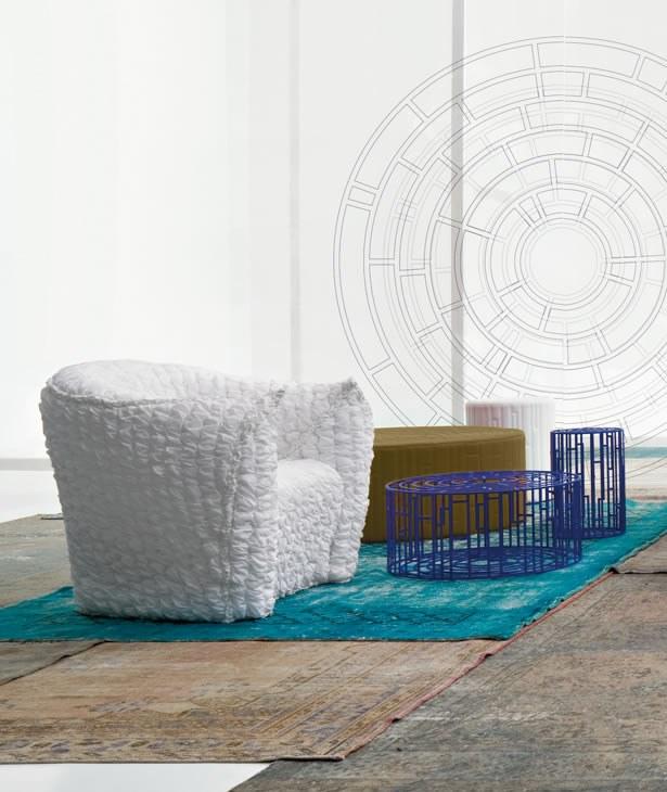 Moroso Кресло из ткани со съемным чехлом с подлокотниками sun-id-1459125 - Вид №7