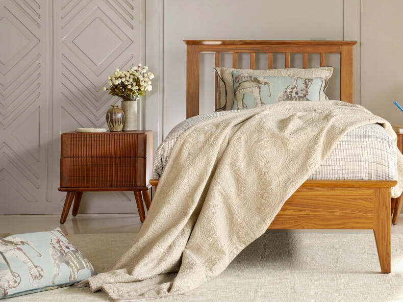 Тумбочка из тикового дерева с ящиками Alankaram VAITINI ARCH-00101614 - Вид №3