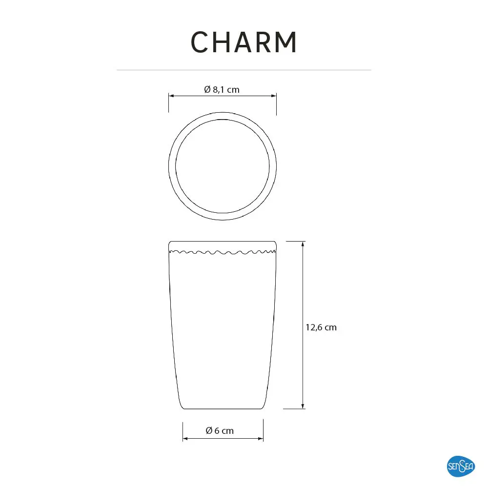 Стакан для зубных щёток Sensea Charm керамика цвет белый 82728307 STLM-2012252 - Вид №5