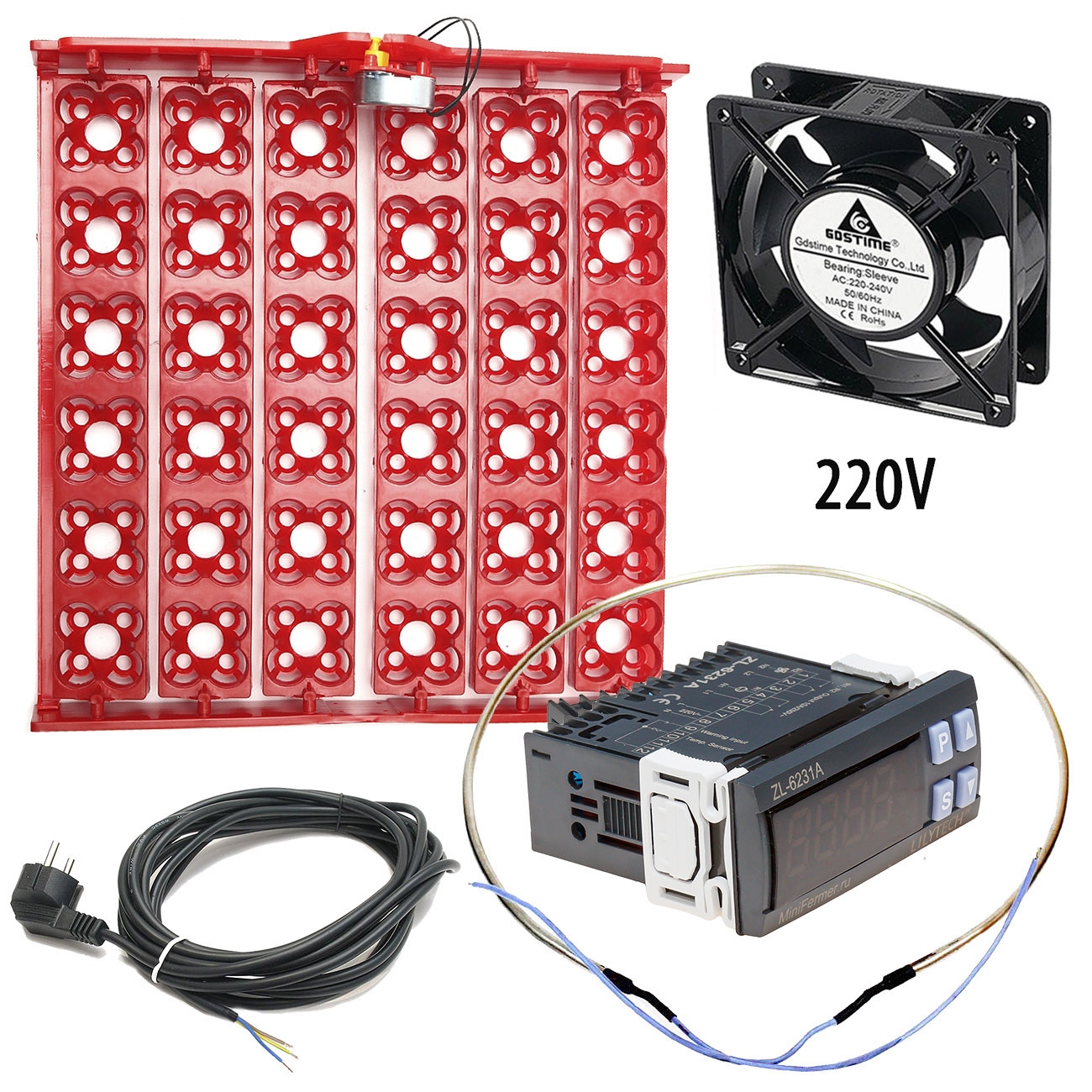 2195 Комплект "Инкубатор на 48 яиц своими руками № 1" LAB.Space 