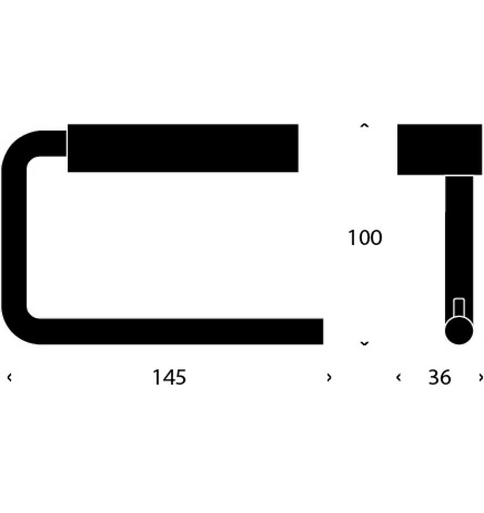 FROST Держатель туалетной бумаги 3 » полированный Алюминий Полированный хром Q301414525  - Вид №1