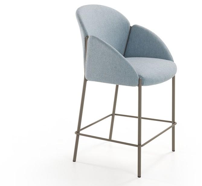 Artifort Высокий табурет из ткани с подлокотниками со спинкой Andrea sun-id-1435213 - Вид №7