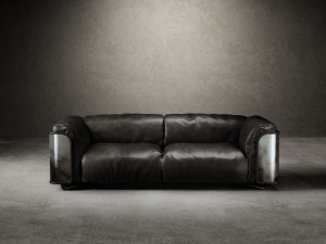 2-местный кожаный диван