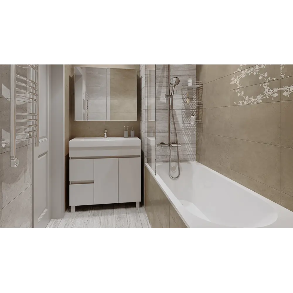 Керамогранит Wood Fumo 15х60 см 1.36 м² цвет серый BELANI STLM-2118131 - Вид №8