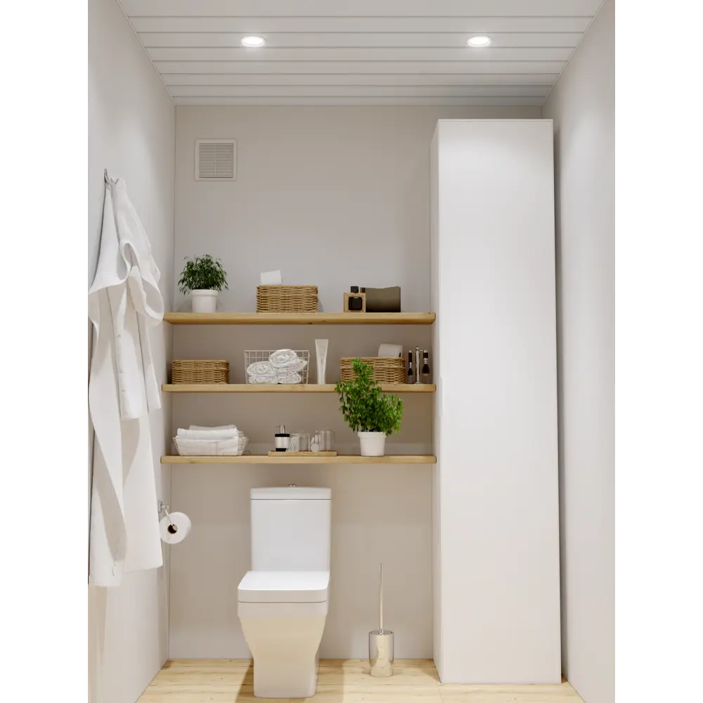 Реечный потолок Artens для санузлов 1.35x0.9 м белый матовый 15373299 STLM-1016987