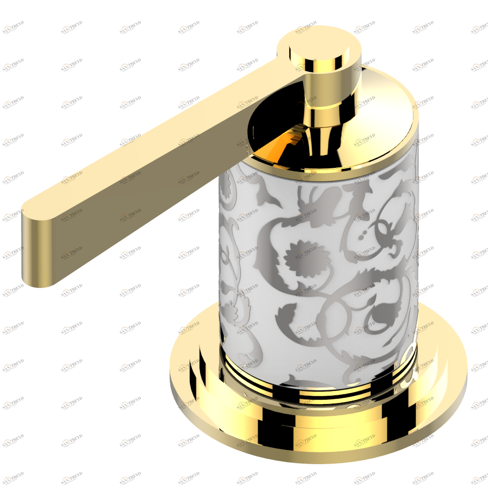 G2S-35/H Вентиль устанавливаемый на борту 1/2" для горячей воды Thg-paris Frivole с рукоятками Покрытие PVD золотистый цвет G2S 35/H CAT.F