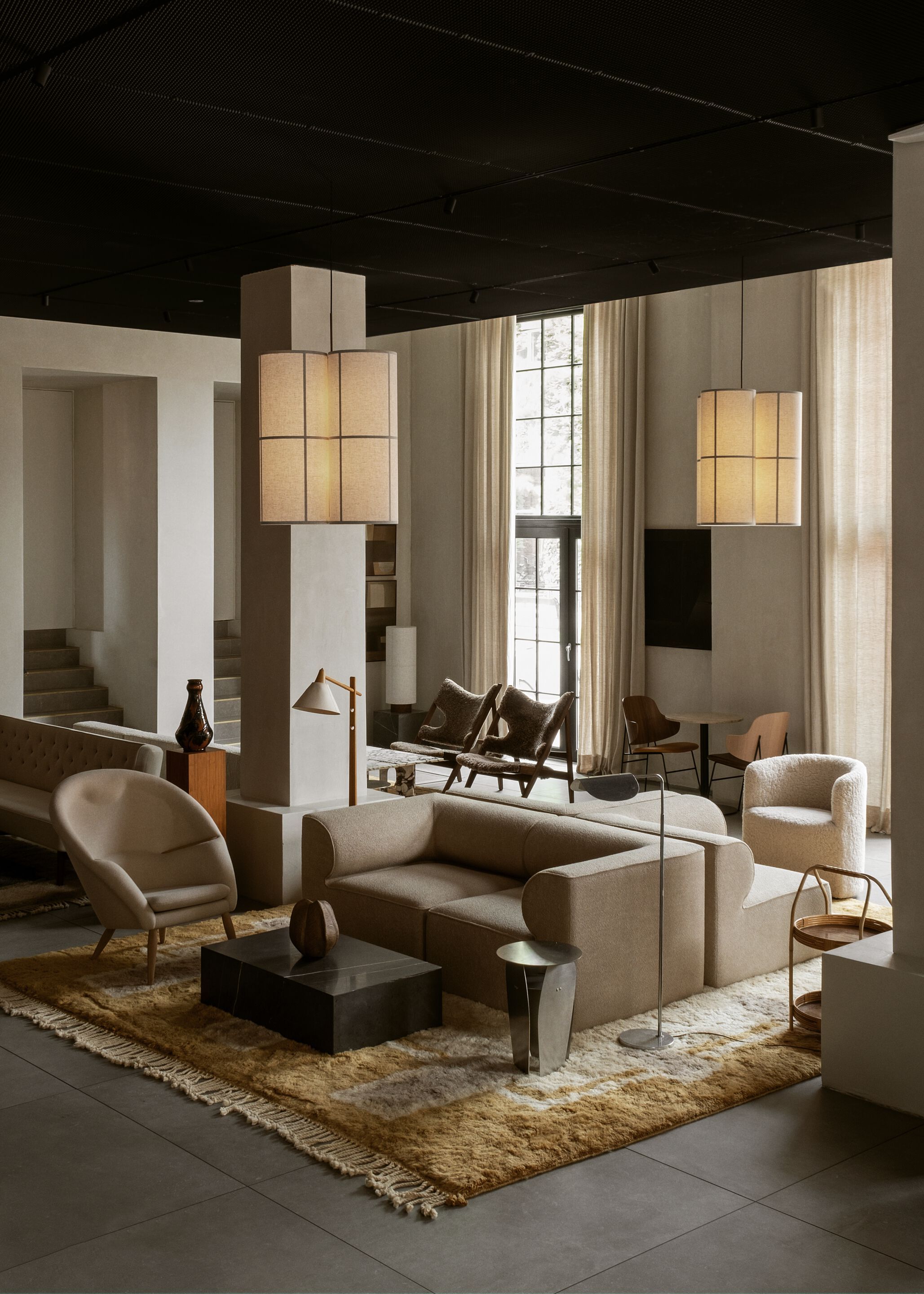 Подвесной светильник из льна Audo Copenhagen Hashira ARCH-00104800 - Вид №11