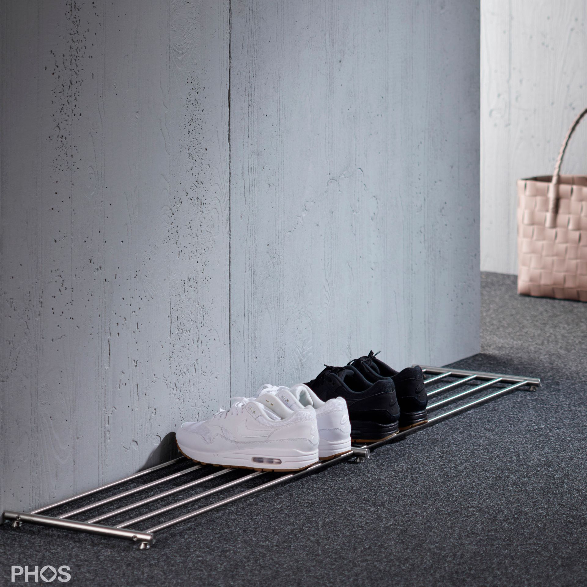 SR1200-1 Полка для обуви широкая, 1 уровень, ширина 120 см. PHOS  - Вид №3