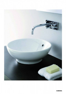 A004 Накладная раковина на столешницу  круглая Neroceramica BASINS