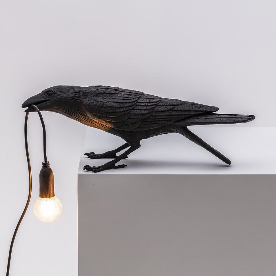Светильник Bird Lamp Playing, черный Seletti 14736 - Вид №1