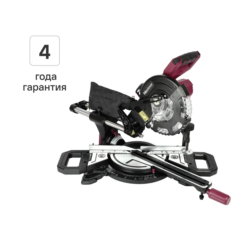 Аккумуляторная торцовочная пила NEOLASER NMS-210-S с лазерным указателем 89417238 STLM-1572449