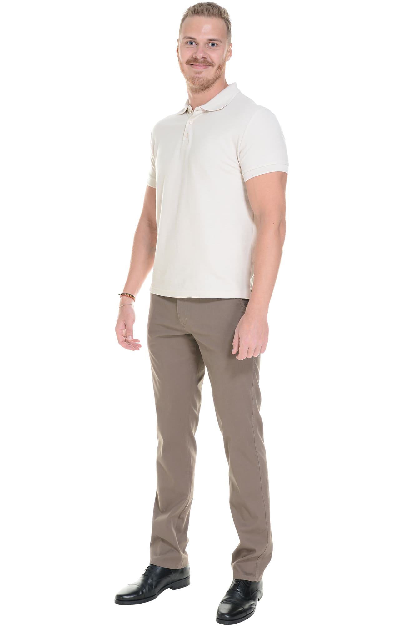 68254 Брюки  мужские chocolate (коричневые) El-Risto  Одежда для официантов  размер 58/170-176  - Вид №4