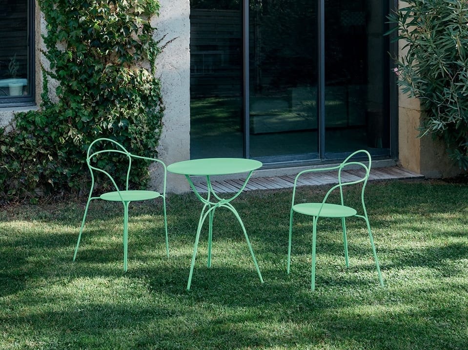 Стальной круглый садовый стол Fermob Airloop ARCH-00059543 - Вид №6