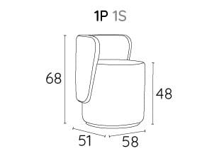 Тканевое кресло Adrenalina Boll ARCH-00033839 - Вид №4