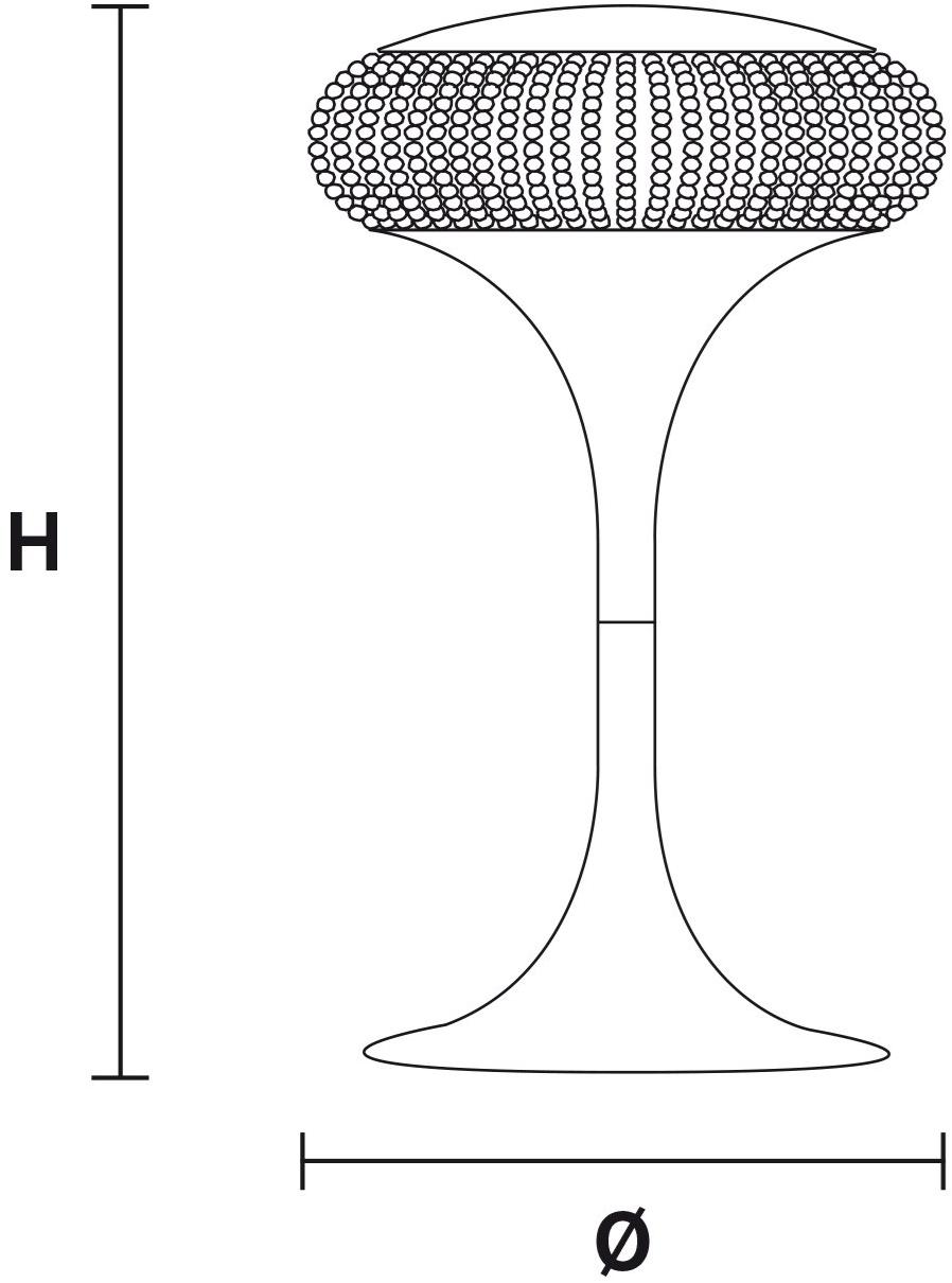 Masiero Настольная лампа из металла с кристаллами swarovski® Cristalis sun-id-1357301 - Вид №4
