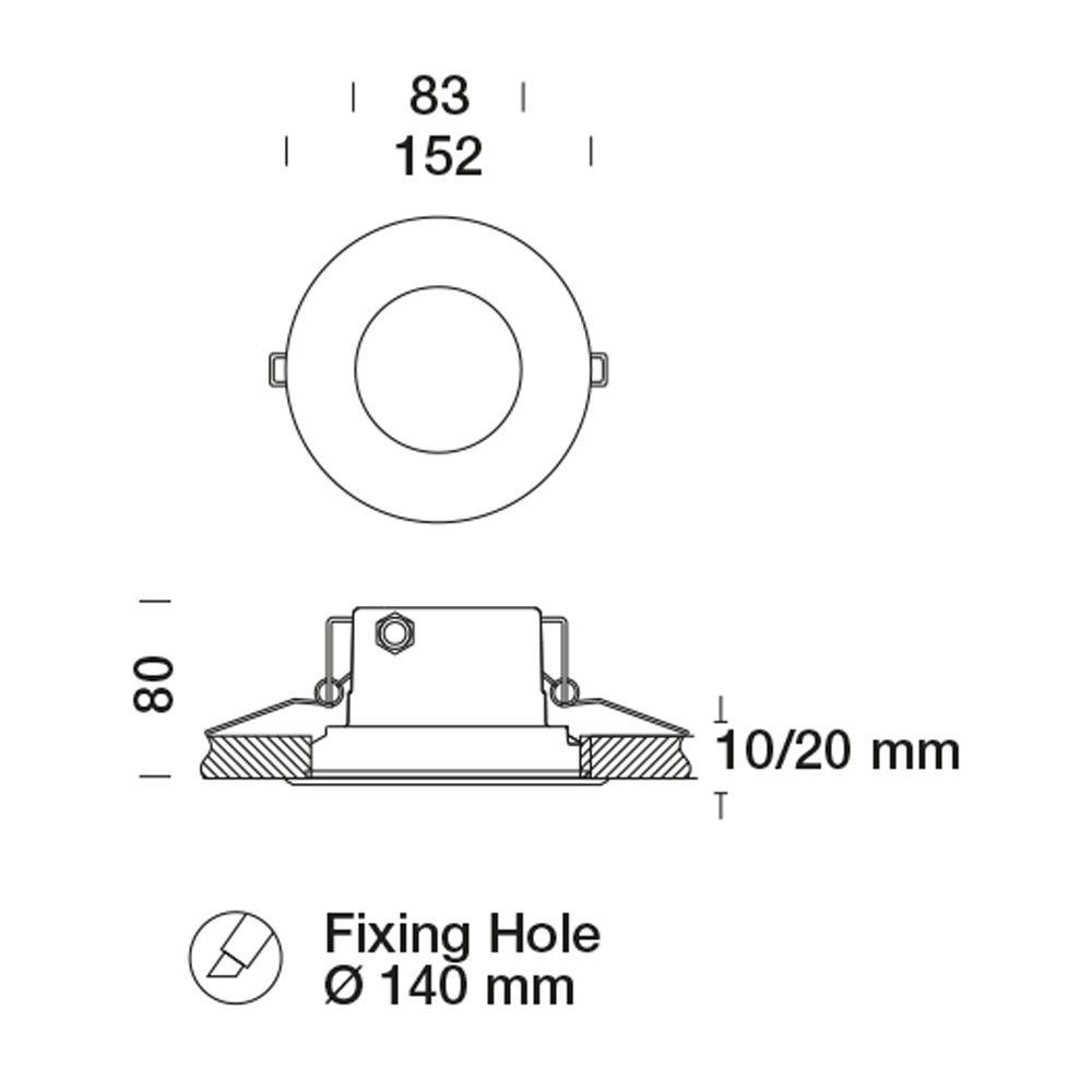 8429611 Встраиваемый в потолок светильник Platek MINI Incasso soffitto  MINI Plafoniera Ceiling recessed - LED 3000K 9°  - Вид №2