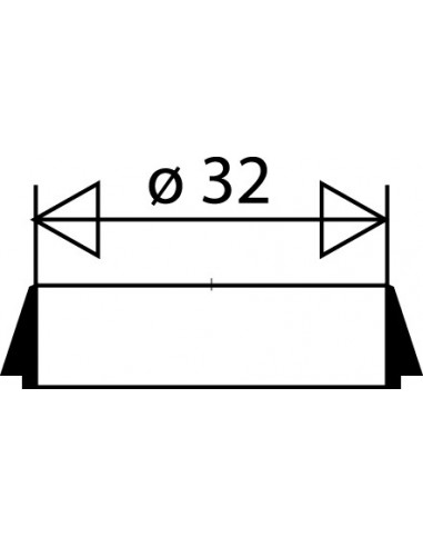 015300 005 01  Коническое уплотнение для трубки Д. 38 мм, черный эластомер, 2 шт. Valentin Чернить  - Вид №2