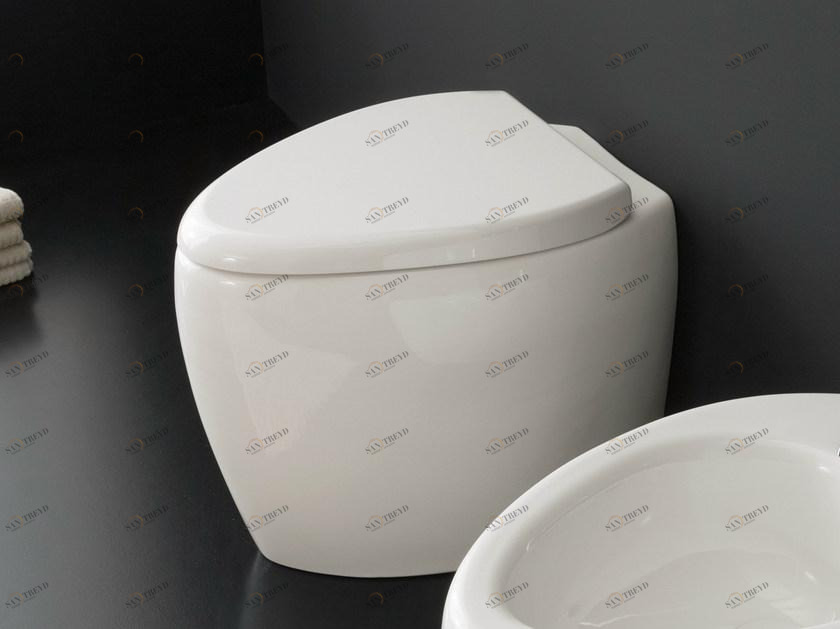 8606 Подвесной унитаз настенный Белый Scarabeo Ceramiche Moai Италия